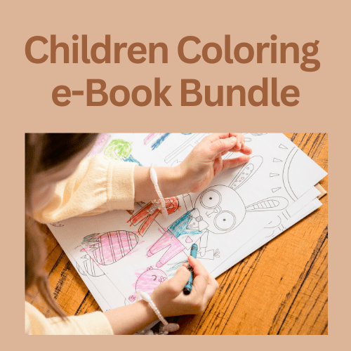 Children Coloring e-Book Bundle - with Resell Rights